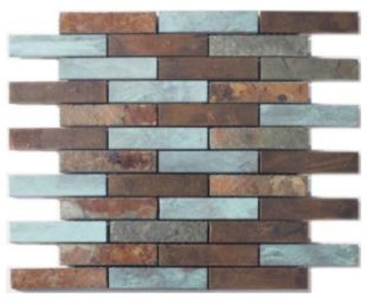 Colored copper & stone