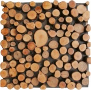 Solid wood mosaic - lychee wood high and low surfaces --YMQQ-5