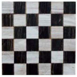 Solid Wood Mosaic - Pine Vintage White Black
  -
-YMST-4