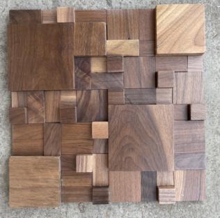 Solid Wood Mosaic -
Black Walnut
-- YMHTF-4